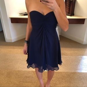 Strapless Blue Minidress Faviana - 4